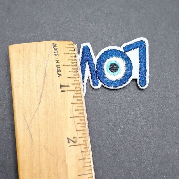 LOVE Evil eye protection iron on sewing patch accessory - Picture 4 of 4